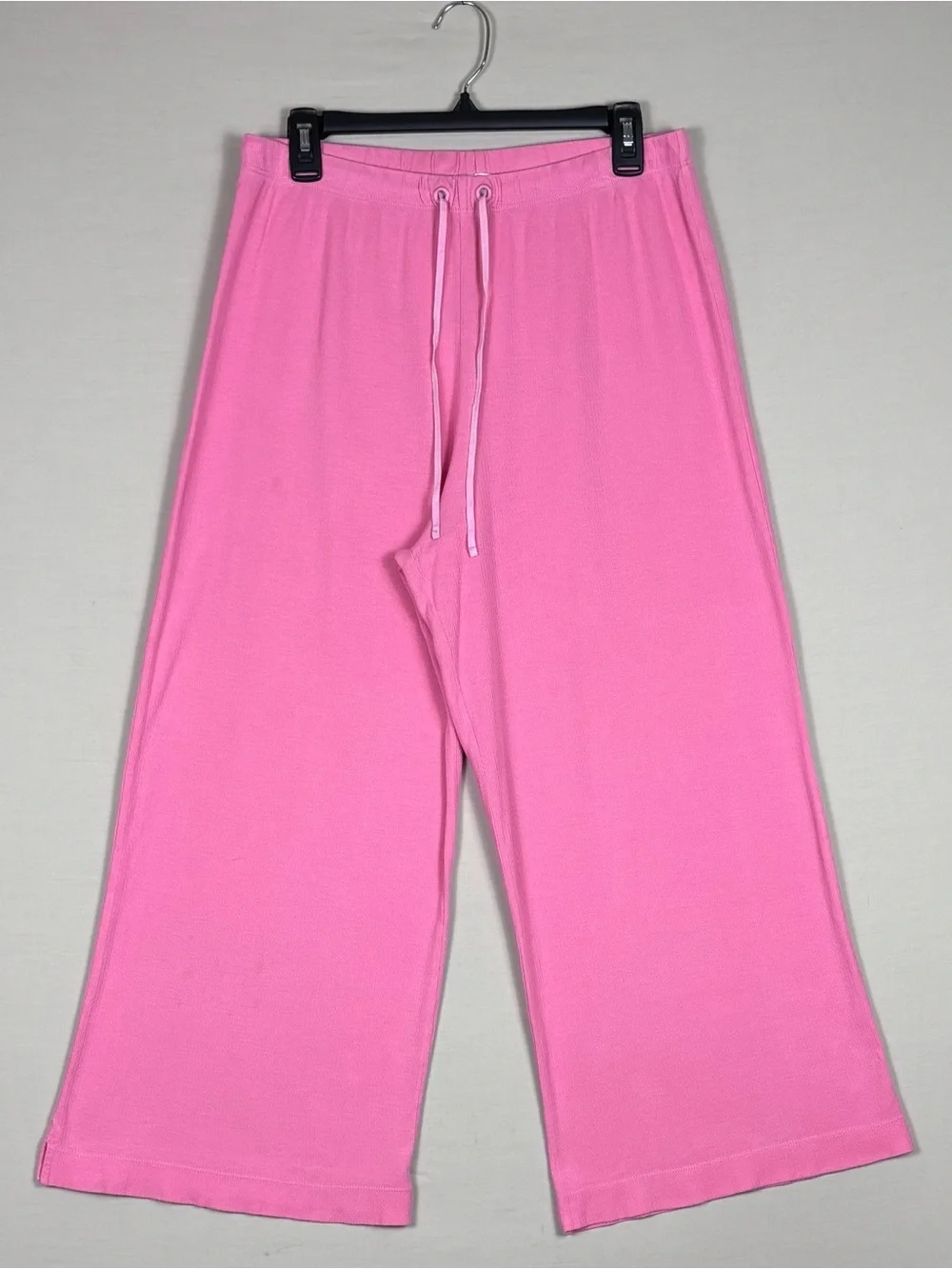 LAKE Pink Wide Leg Lounge Pajama Pants Soft Knit Drawstring Sleepwear M